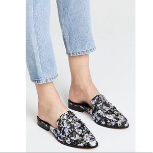 Rebecca Minkoff Milena Floral Mules Size 8